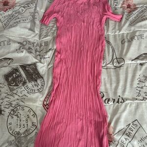 H&M Pink Long Sleeve Dress